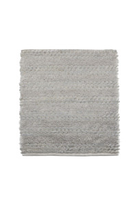 Heckettlane Light-Grey Badmat Roberto 60x60 cm, gemaakt van 60% Katoen 40% Polyester