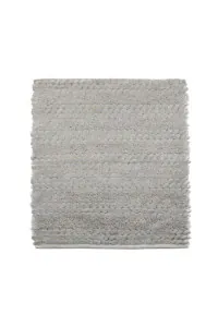 Heckettlane Light-Grey Badmat Roberto 60x60 cm, gemaakt van 60% Katoen 40% Polyester