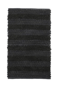 Heckettlane Dark-Grey Badmat Roberto 60x100 cm, gemaakt van 60% Katoen 40% Polyester