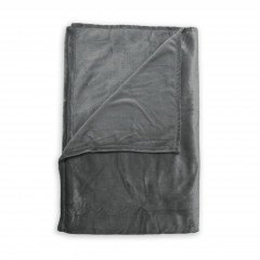 ZoHome Dark-Grey Plaid Cara 140x200 cm, gemaakt van 100% Polyester