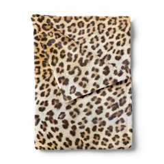 ZoHome Brown Plaid Leopard 140x200 cm, gemaakt van 100% Polyester