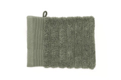 Heckettlane Bath Prestige Washandje Army Green 16x21cm set van 3 stuks