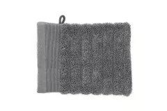 Heckettlane Bath Prestige Washandje Classic Anthracite 16x21cm set van 3 stuks