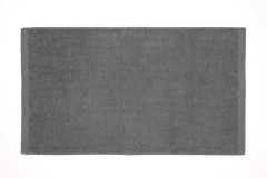 Heckettlane Bath Grant Badhanddoek Classic Anthracite 60x110cm set van 2 stuks
