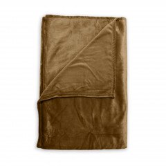 ZoHome Cognac-Brown Plaid Cara 140x200 cm, gemaakt van 100% Polyester