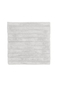 Heckettlane Light-Grey Badmat Vivienne 60x60 cm, gemaakt van 100% Katoen