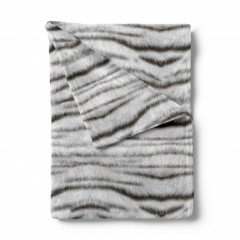 ZoHome Grey Plaid Siberian-White-Tijger 140x200 cm, gemaakt van 100% Polyester