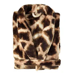 Zo!Home Badjas Giraffe Brown
