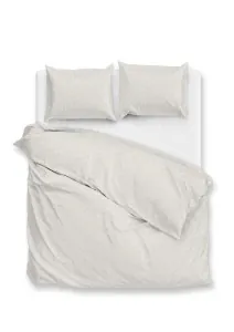 Zohome Dekbedovertrek Linea-di-Satinado Off-white