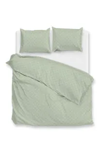 Zohome Dekbedovertrek Linea-di-Satinado Foam-Green