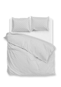 Zohome Dekbedovertrek Linea-di-Satinado Ash-Grey