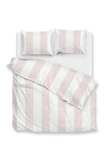 Zohome Dekbedovertrek Tratti-di-Satinado Shady-Pink