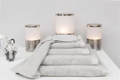 Heckettlane Bath-Premium Strandlaken 90x180 cm (1 stuks) Grijs, gemaakt van 100% Katoen