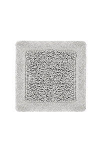 Heckettlane Ash-Grey Badmat Buchara 60x60 cm, gemaakt van 100% Katoen