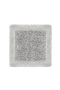 Heckettlane Ash-Grey Badmat Buchara 60x60 cm, gemaakt van 100% Katoen