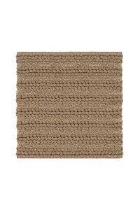 Heckettlane Forest-Sand Badmat Roberto 60x60 cm, gemaakt van 60% Katoen 40% Polyester