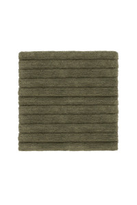 Heckettlane Army-Green Badmat Vivienne 60x60 cm, gemaakt van 100% Katoen
