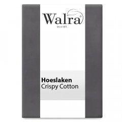WALRA Hoeslaken Crispy Cotton Antraciet