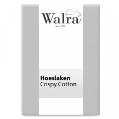 WALRA Hoeslaken Crispy Cotton Grijs