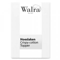 WALRA Hoeslaken Crispy Cotton Topper Wit