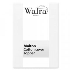 WALRA Molton Cotton Cover Topper Wit